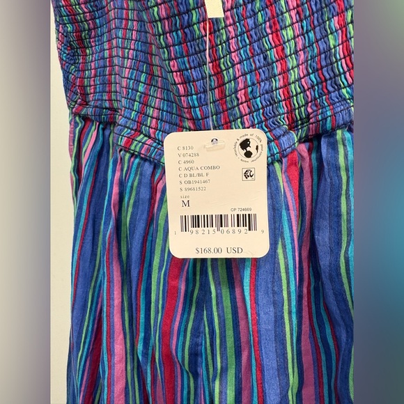 SOLD-on Depop FREE PEOPLE DREAM WEAVER MAXI DRESS Aqua Combo NWT Size Medium - Picture 10 of 12